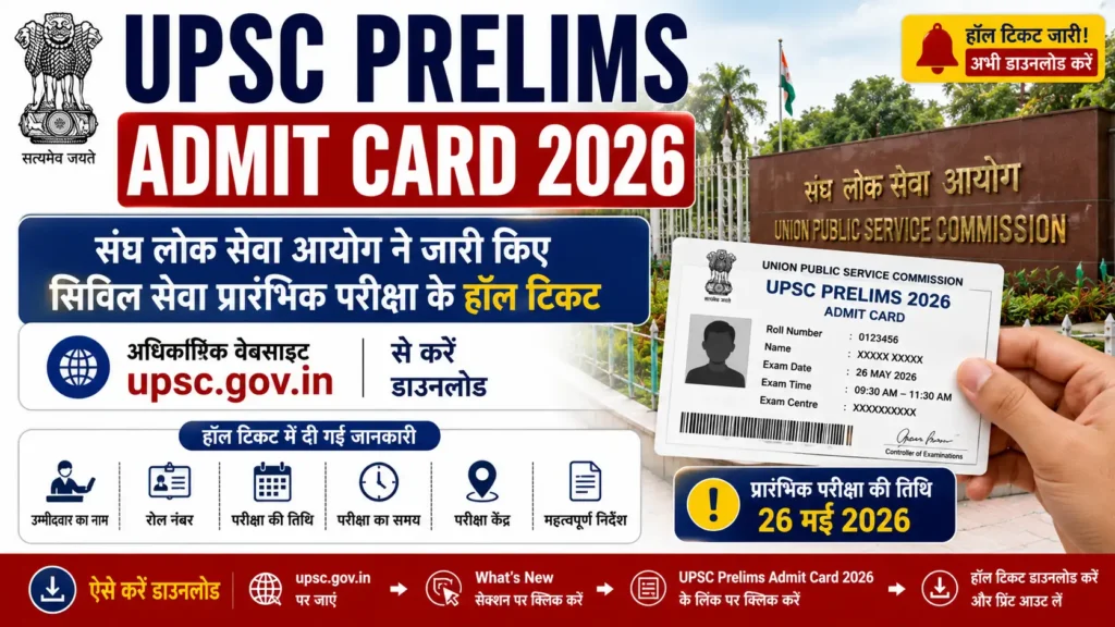 UPSC Prelims Admit Card 2026