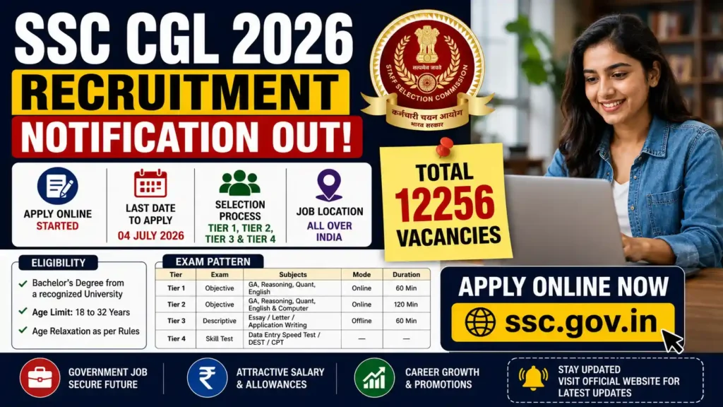 SSC CGL 2026 Recruitment Notification