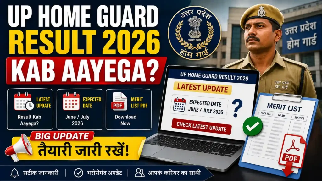 UP Home Guard Result 2026 Kab Aayega