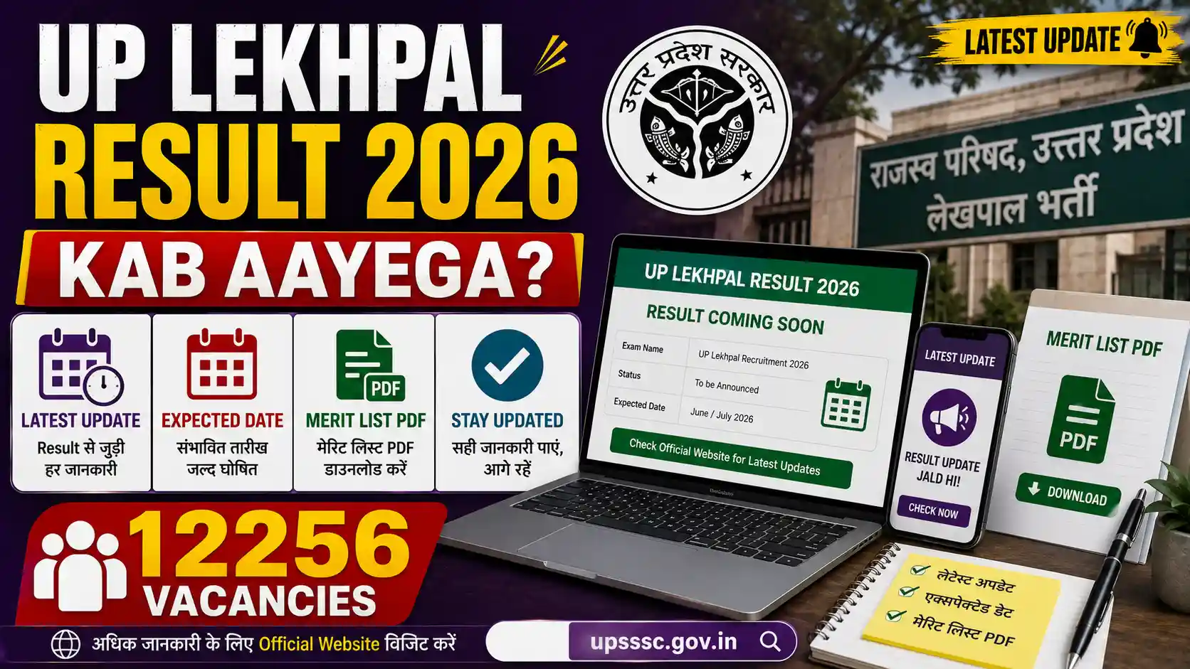 UP Lekhpal Result 2026 Kab Aayega