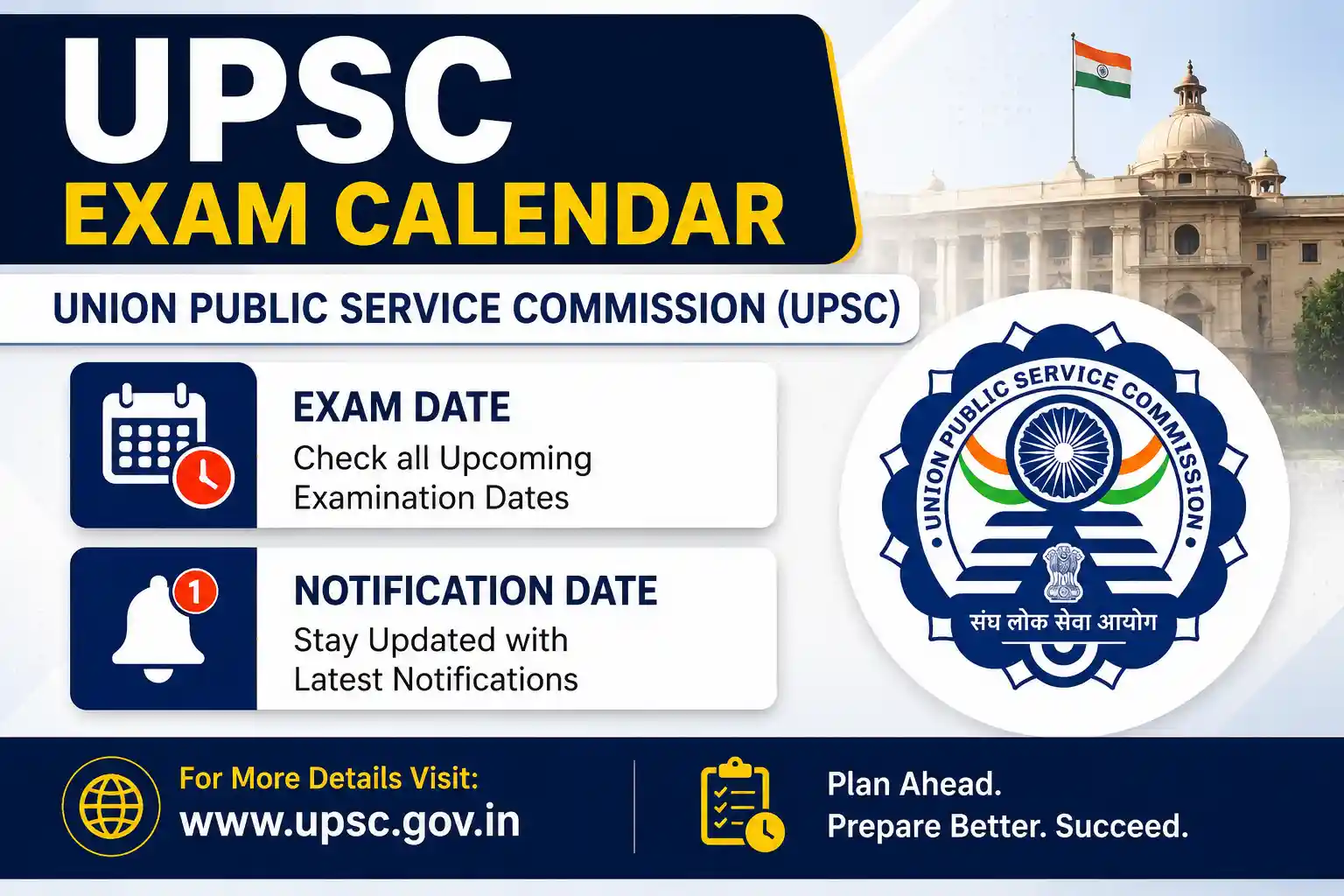 UPSC Exam Calendar 2027