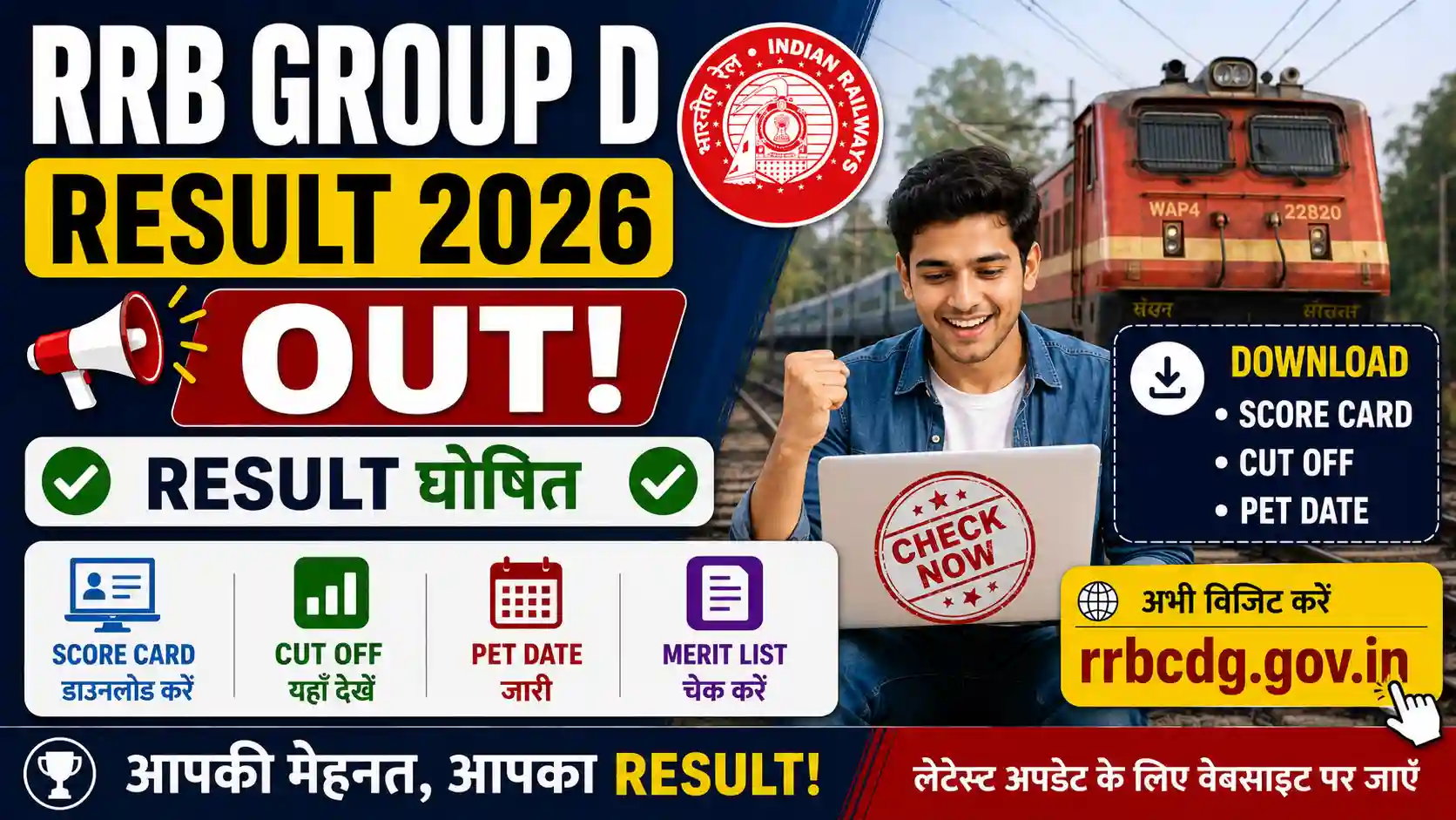 RRB Group D Result 2026
