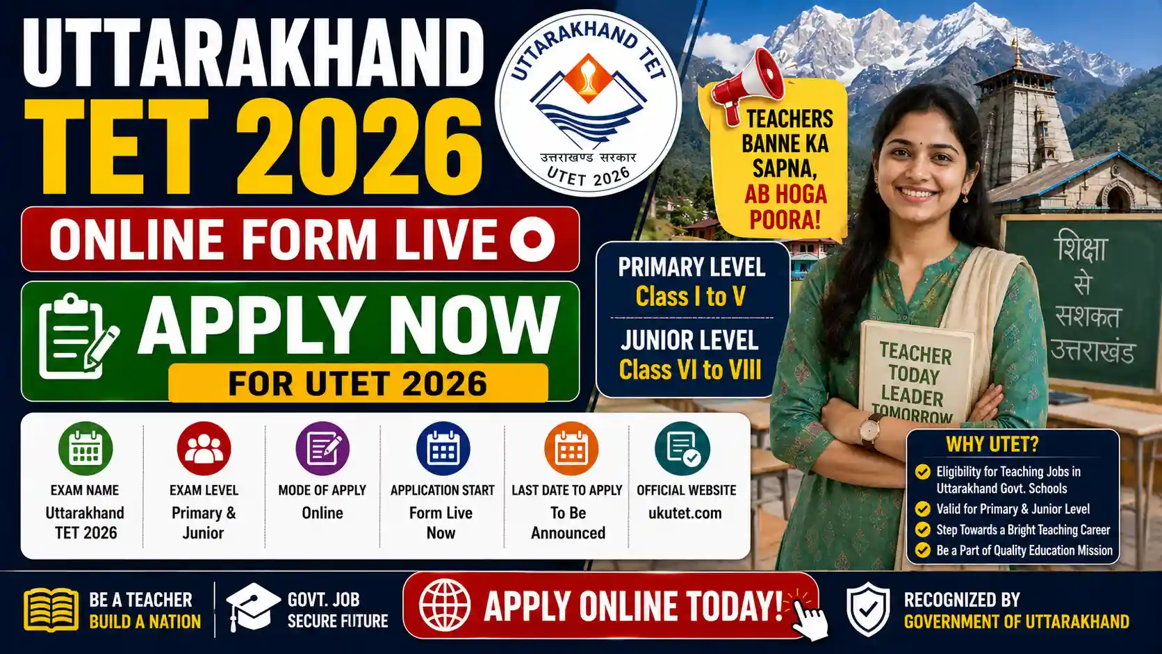 Uttarakhand TET 2026