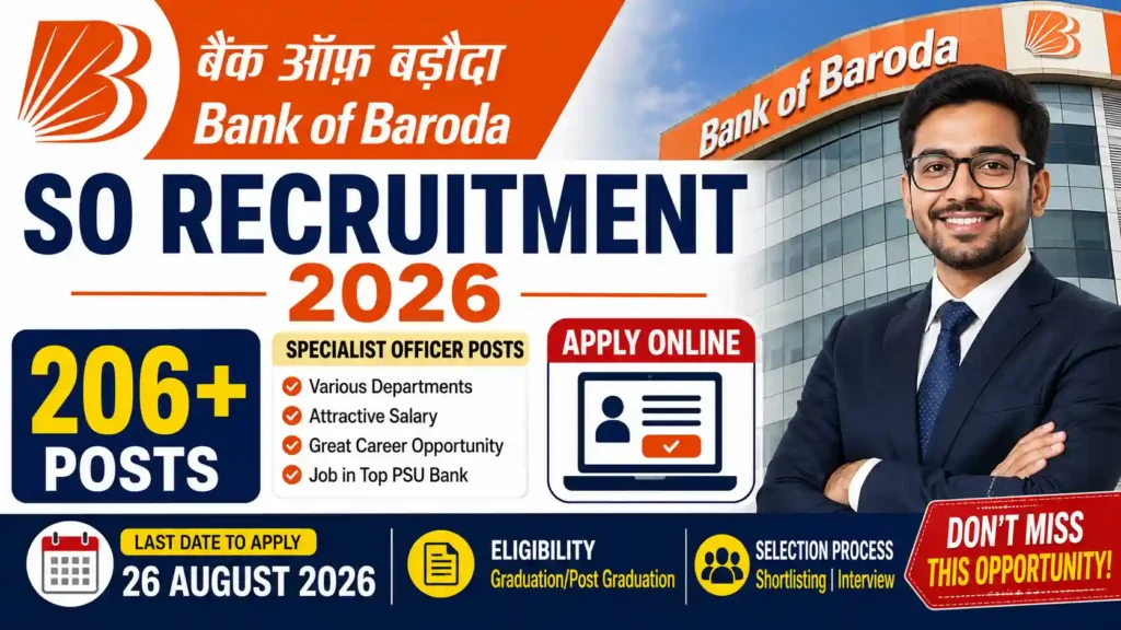 Bank of Baroda SO Recruitment 2026