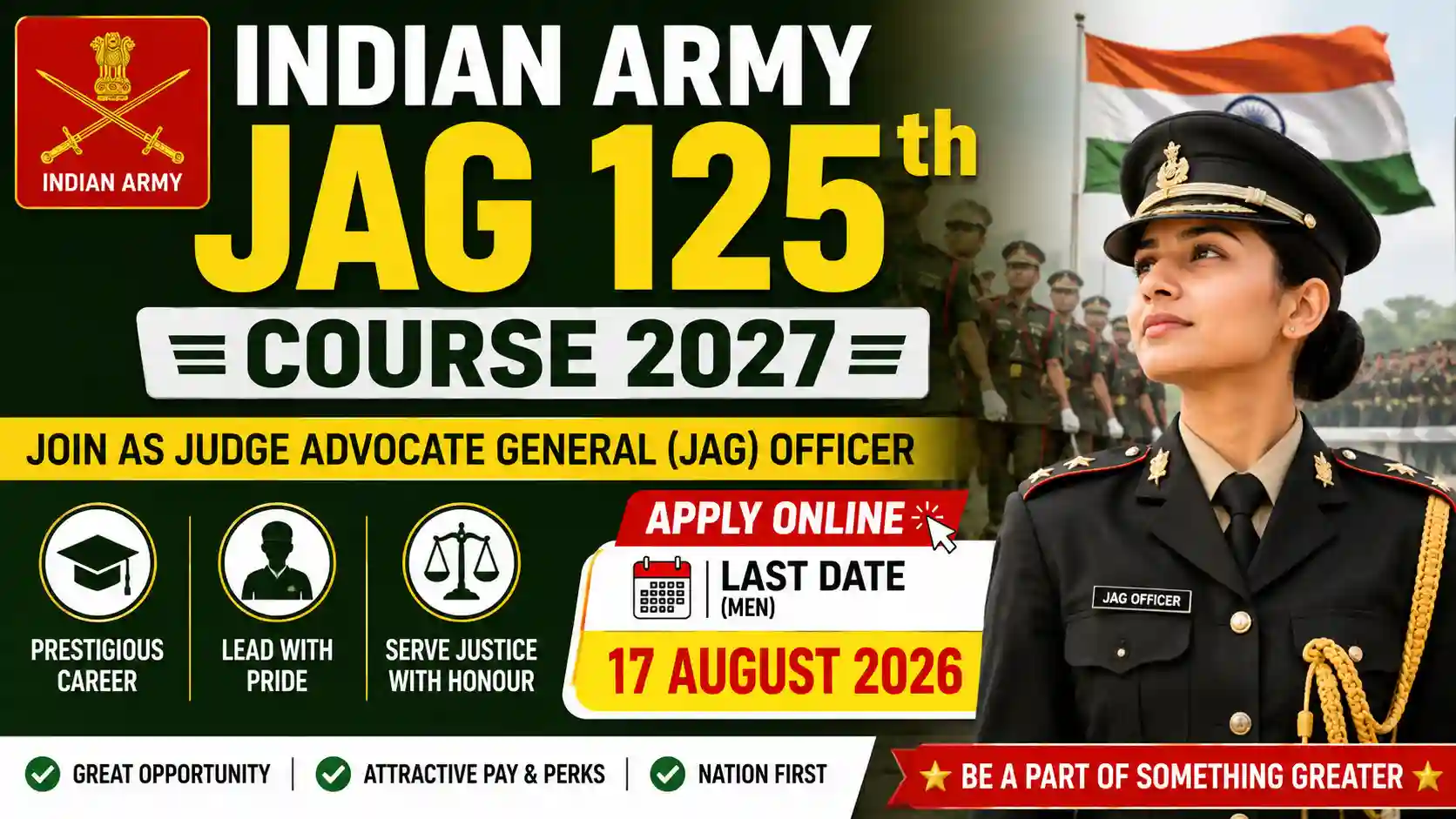 Indian Army JAG 125th Course 2027