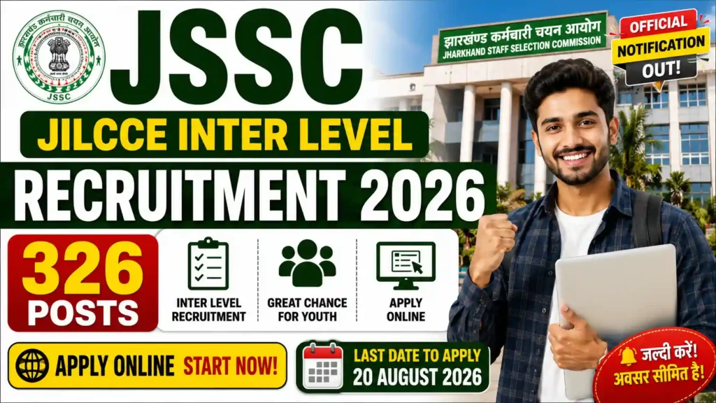 JSSC JILCCE Inter Level Recruitment 2026