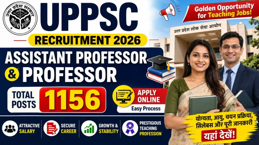 UPPSC Assistant Professor Recruitment 2026